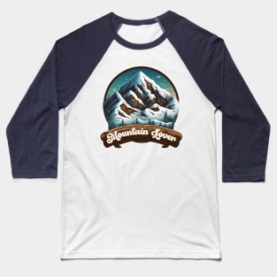 Mountain Lover #1 Baseball T-Shirt